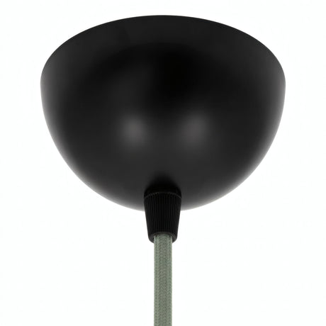 Hemispherical metal ceiling rose, Ø 100 mm — Black