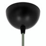 Hemispherical metal ceiling rose, Ø 100 mm — Black