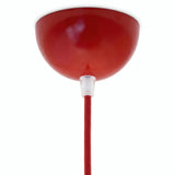 Hemispherical metal ceiling rose, Ø 100 mm — Red