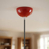 Hemispherical metal ceiling rose, Ø 100 mm — Red