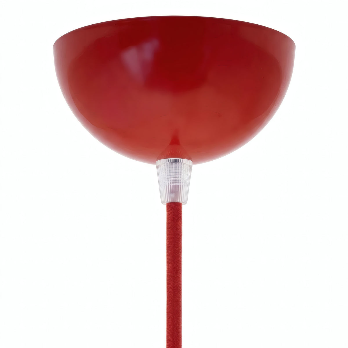 Hemispherical metal ceiling rose, Ø 100 mm — Red