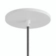 Flush recessed ceiling rose, Ø 126 mm — Matt white