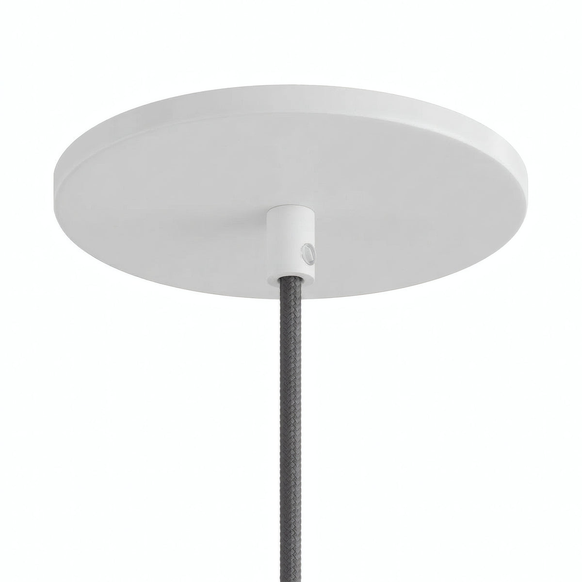 Flush recessed ceiling rose, Ø 126 mm — Matt white