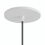 Flush recessed ceiling rose, Ø 126 mm — Matt white