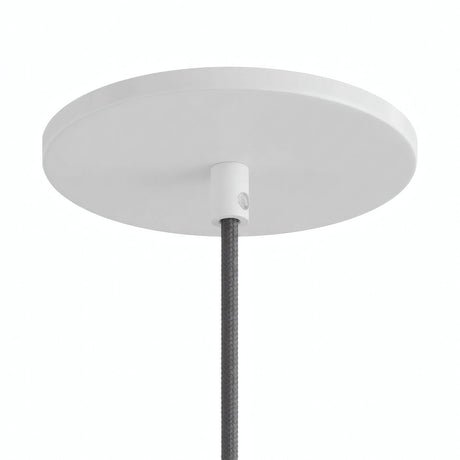 Flush recessed ceiling rose, Ø 126 mm — Matt white