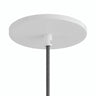 Flush recessed ceiling rose, Ø 126 mm — Matt white