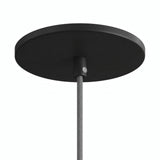 Flush recessed ceiling rose, Ø 126 mm — Black