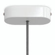 Oval wooden ceiling rose, 120 × 51 mm — White
