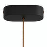 Oval wooden ceiling rose, 120 × 51 mm — Black