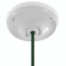 Porcelain ceiling rose with fixing kit, Ø 105 mm — White