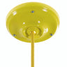 Porcelain ceiling rose with fixing kit, Ø 105 mm — Yellow