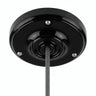 Porcelain ceiling rose with fixing kit, Ø 105 mm — Black