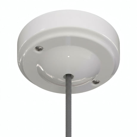Minimalist porcelain ceiling rose, Ø 100 mm — White