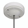 Minimalist porcelain ceiling rose, Ø 100 mm — White