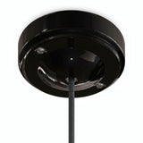 Minimalist porcelain ceiling rose, Ø 100 mm — Black