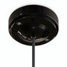 Minimalist porcelain ceiling rose, Ø 100 mm — Black