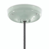 Porcelain ceiling rose with fixing kit, Ø 105 mm — Sage green