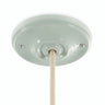 Porcelain ceiling rose with fixing kit, Ø 105 mm — Sage green