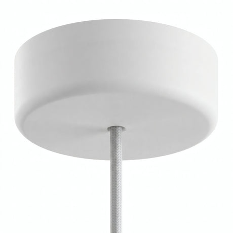 IP65 outdoor silicone ceiling rose, Ø 125 mm — White