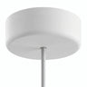 IP65 outdoor silicone ceiling rose, Ø 125 mm — White