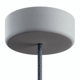 IP65 outdoor silicone ceiling rose, Ø 125 mm — Glacier grey