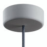 IP65 outdoor silicone ceiling rose, Ø 125 mm — Glacier grey