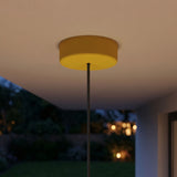 IP65 outdoor silicone ceiling rose, Ø 125 mm — Mustard