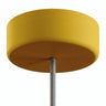 IP65 outdoor silicone ceiling rose, Ø 125 mm — Mustard