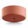IP65 outdoor silicone ceiling rose, Ø 125 mm — Salmon