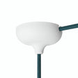 Silicone ceiling rose Ø 88 mm, central hole and side outlet — White