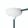 Silicone ceiling rose Ø 88 mm, central hole and side outlet — White