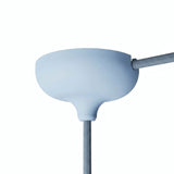 Silicone ceiling rose Ø 88 mm, central hole and side outlet — Sky blue