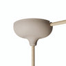 Silicone ceiling rose Ø 88 mm, central hole and side outlet — Desert brown