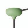 Silicone ceiling rose Ø 88 mm, central hole and side outlet — Meadow green