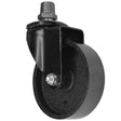 black industrial hose reel with 15x21mm cast iron plumbing fitting