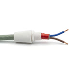 Conical cable grip for fabric cable — White