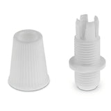 Conical cable grip for fabric cable — White
