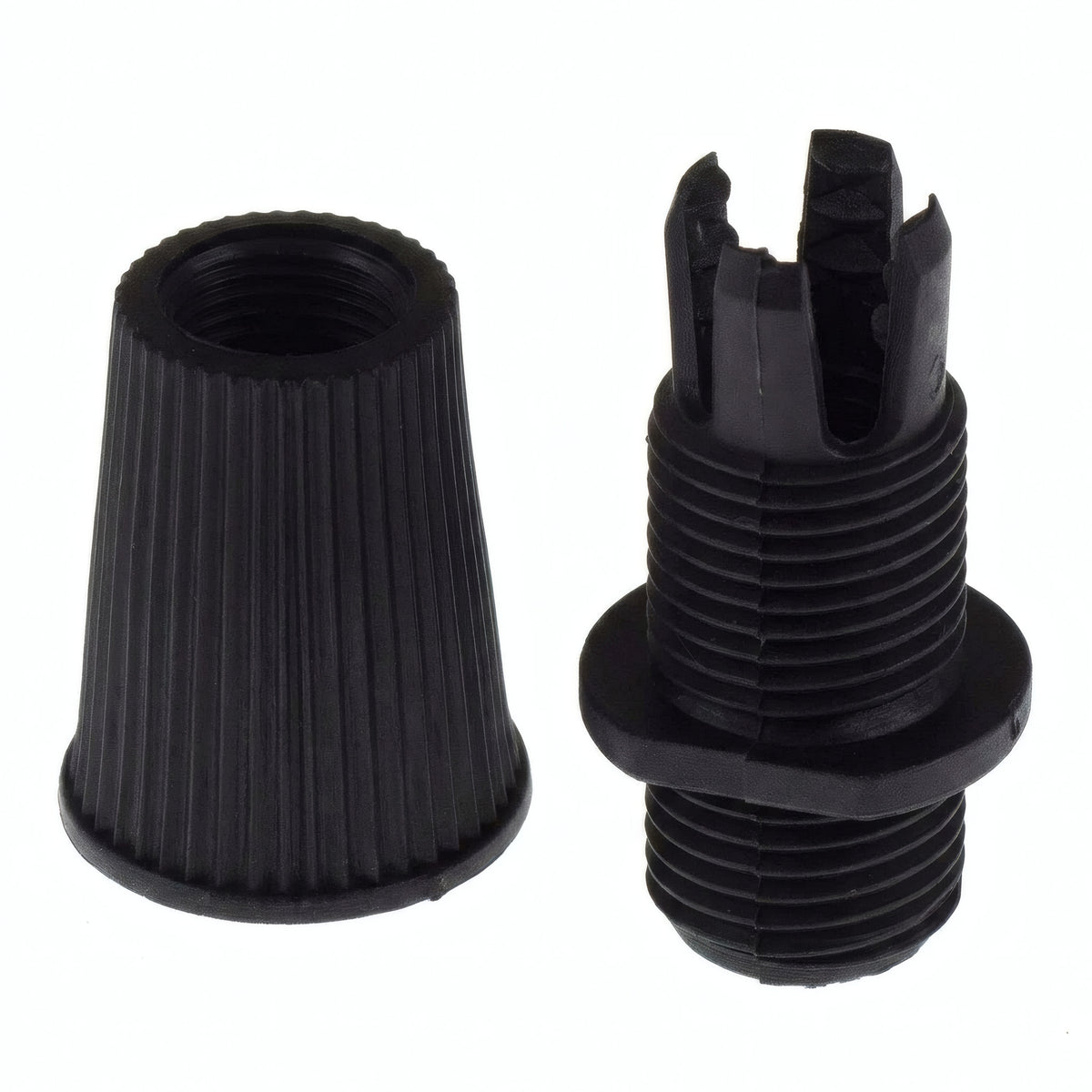 Conical cable grip for fabric cable — Black
