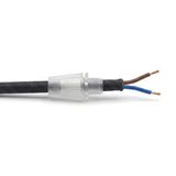 Conical cable grip for fabric cable — Clear