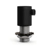 Cylindrical metal cable grip M10x1 with nut and washer — Black