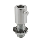 Cylindrical metal cable grip M10x1 with nut and washer