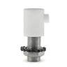 Cylindrical plastic cable grip, M10x1 threaded tube — White