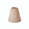 Conical alder wood lamp base for E27 socket — Natural wood