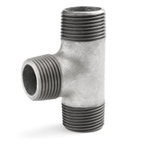 Galvanized threaded male plumbing tee