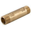 Male-to-male extension tube for water meter in CW617N brass BSP - 3/4 isometric view