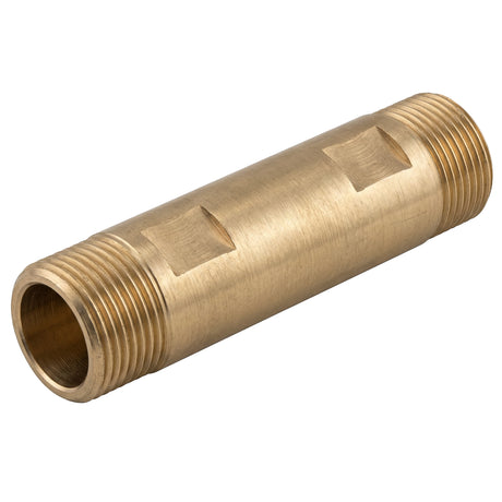 Male-to-male extension tube for water meter in CW617N brass BSP - 3/4 isometric view