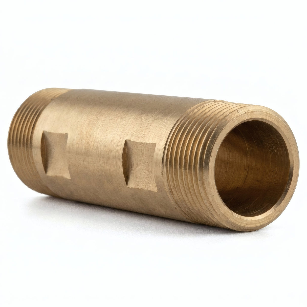 Tube d'attente 3/4" M/M compteur laiton - photo produit fond blanc 6