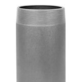 Tube acier noir fileté 102x114mm plomberie