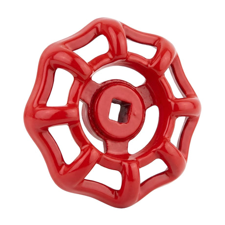 Volant rouge en fonte 52 mm pour vanne, style industriel