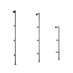 Custom-made plumbing shelf upright kit